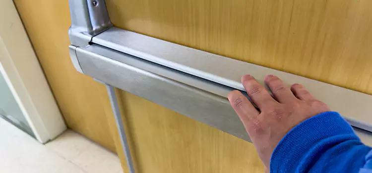 Installing a Push Bar on a Door Roseburg